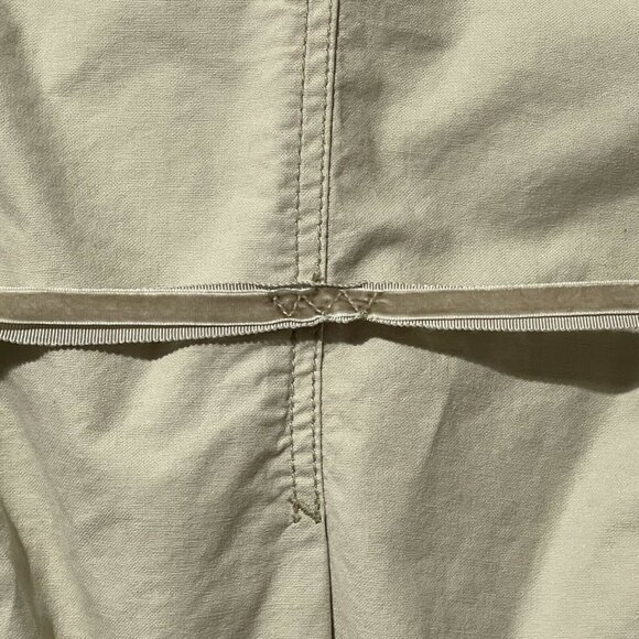 American Eagle Outfitters Womens Sz L Khaki Military-Style Button-Up Jacket Belt - Picture 4 of 11